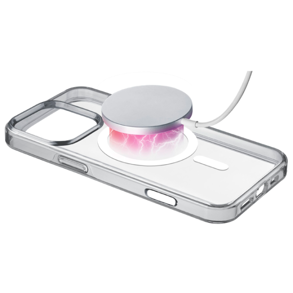 Husă pentru smartphone Apple iPhone 16 Pro Cellularline / MagSafe Back / TPU / White Transparent photo 2