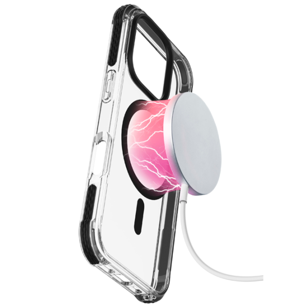 Чехол для смартфона Apple iPhone 16 Pro Cellularline / MagSafe Back / ТПУ / Прозрачный Черный photo 2 Чехол для смартфона Apple iPhone 16 Pro Cellularline / MagSafe Back / ТПУ / Прозрачный Черный photo 2