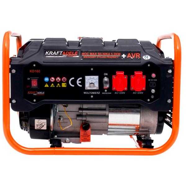 Generator de curent Kraft&Dele KD160 220 V Benzină / 2.8 kW photo 1