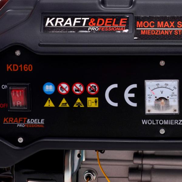 Generator de curent Kraft&Dele KD160 220 V Benzină / 2.8 kW photo 5