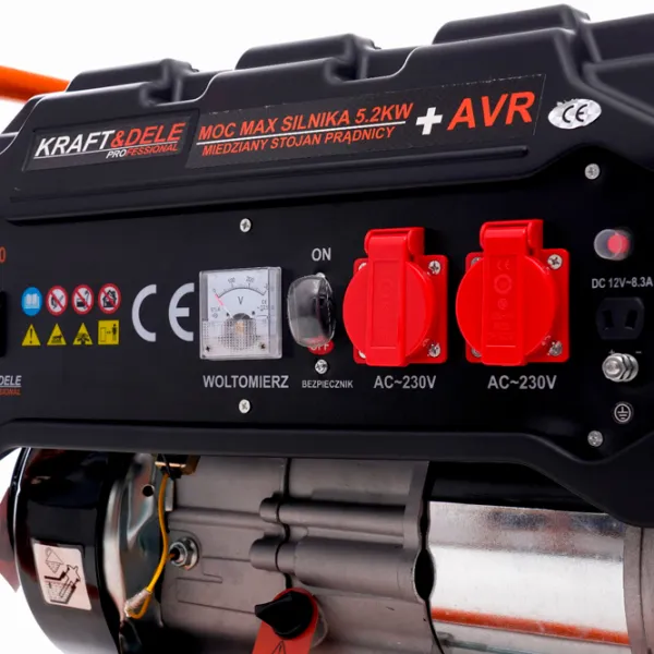 Generator de curent Kraft&Dele KD160 220 V Benzină / 2.8 kW photo 6