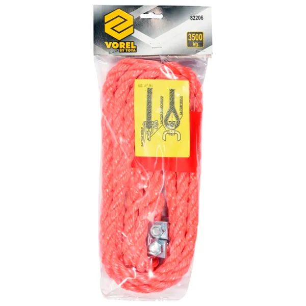 Cablu de tractare Vorel VOR82206 3.5 t / 4 m photo 1