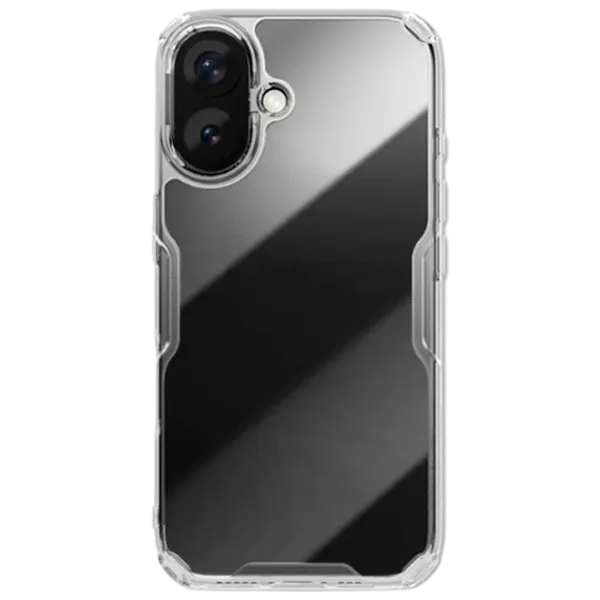 Husă pentru smartphone Apple iPhone 16 Plus Nillkin / Back / TPU/PC / White Transparent photo 1