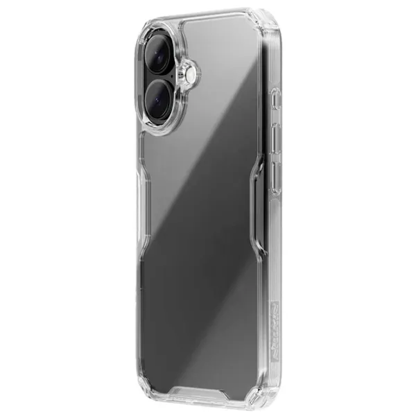 Husă pentru smartphone Apple iPhone 16 Plus Nillkin / Back / TPU/PC / White Transparent photo 2