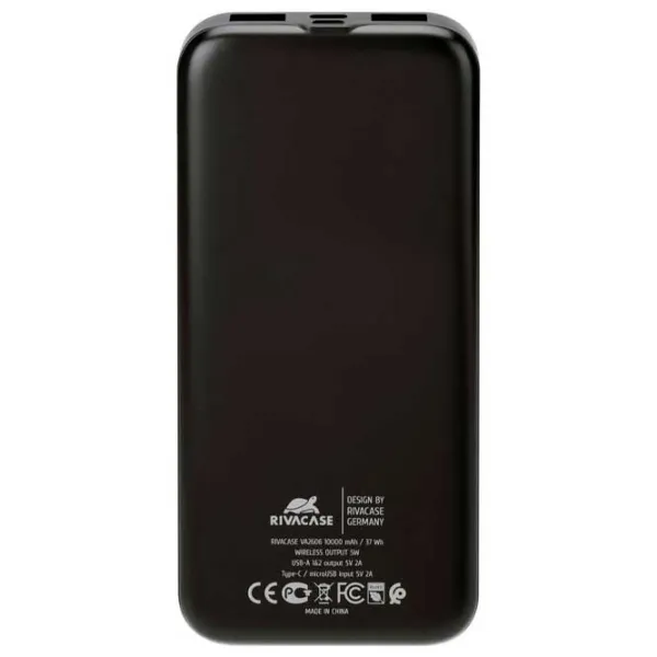 Power Bank RivaCase VA2606 10000 mAh/ Black photo 3 Power Bank RivaCase VA2606 10000 mAh/ Black photo 3