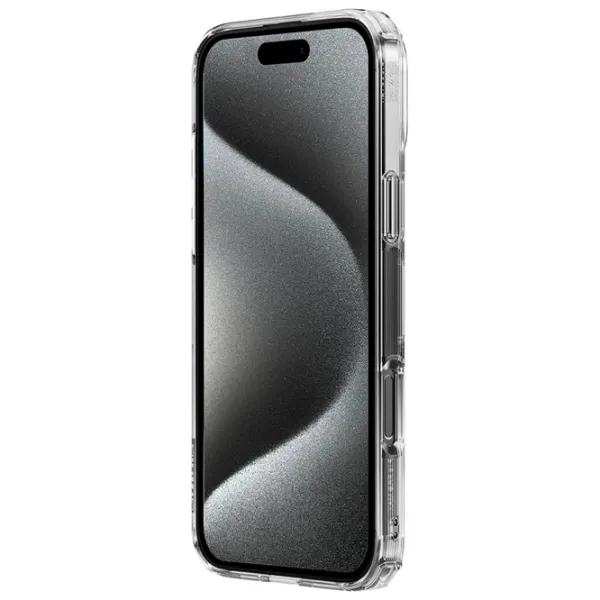 Husă pentru smartphone Apple iPhone 16 Pro Max Nillkin / Back / TPU/PC / White Transparent photo 4