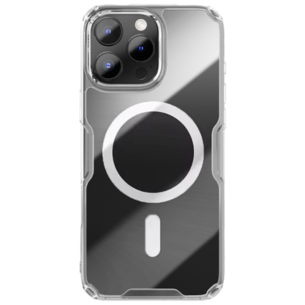 Husă pentru smartphone Apple iPhone 16 Pro Nillkin / MagSafe Back / TPU/PC / White Transparent photo 1