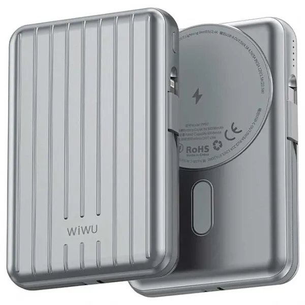 Power Bank WIWU PP03 10000 mAh/ Silver photo 2