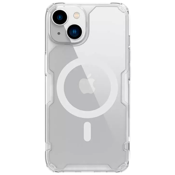 Husă pentru smartphone Apple iPhone 14 Nillkin / MagSafe Back / TPU/PC / White Transparent photo 1