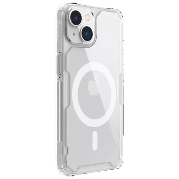 Husă pentru smartphone Apple iPhone 14 Nillkin / MagSafe Back / TPU/PC / White Transparent photo 3