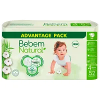 Scutece pentru copii Bebem Natural Maxi 4 7 - 14 kg / 52 buc.