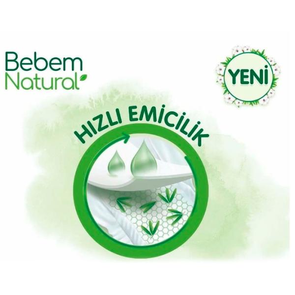 Scutece pentru copii Bebem Natural Maxi 4 7 - 14 kg / 52 buc. photo 3 Scutece pentru copii Bebem Natural Maxi 4 7 - 14 kg / 52 buc. photo 3