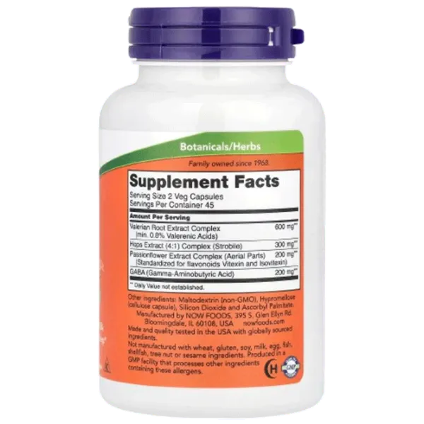Vitamine și minerale Now Foods SLEEP (733739047687) 90 capsule photo 2 Vitamine și minerale Now Foods SLEEP (733739047687) 90 capsule photo 2