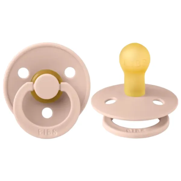 Соска круглая Bibs Colour 100244C Для девочек / 0 месяцев - 6 месяцев / Латекс / Blush Pink photo 1