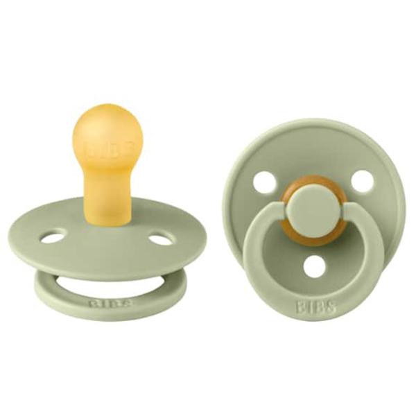 Соска круглая Bibs Colour 110281  Унисекс / 0 месяцев - 6 месяцев / Латекс / Зеленый photo 1