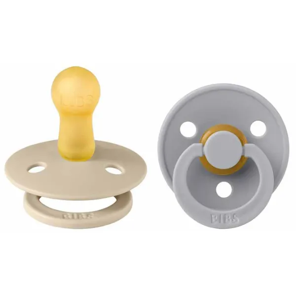 Suzetă cu tetina rotundă Bibs Colour 110414  Unisex / 0 luni - 6 luni / Latex / Vanilla photo 1