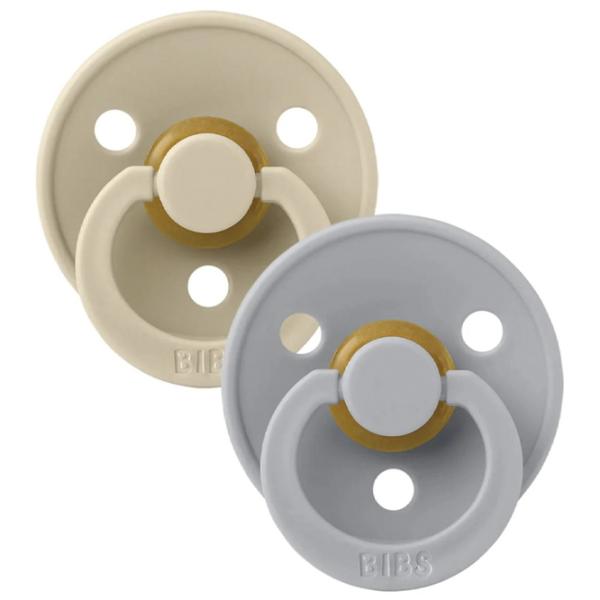 Suzetă cu tetina rotundă Bibs Colour 110414  Unisex / 0 luni - 6 luni / Latex / Vanilla photo 2