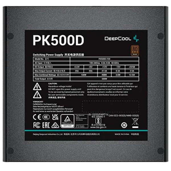 Sursă de alimentare Deepcool PK500D 80+ Bronze / 500 W photo 3 Sursă de alimentare Deepcool PK500D 80+ Bronze / 500 W photo 3