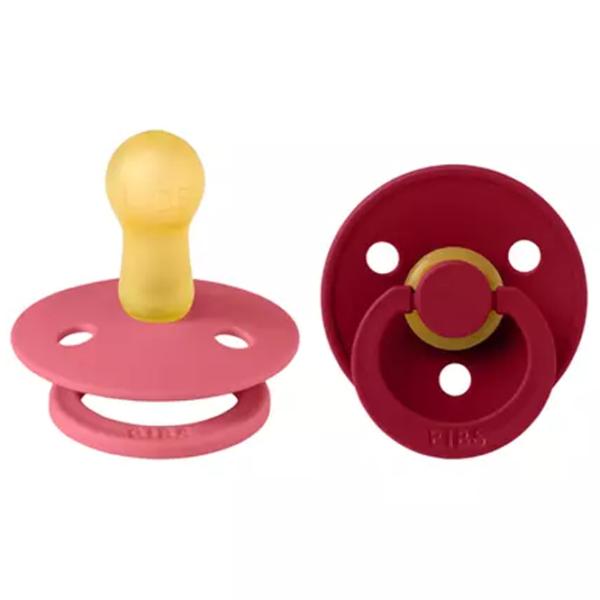 Suzetă cu tetina rotundă Bibs Colour 120254  Pentru fetițe / 6 luni - 18 luni / Latex / Ruby photo 1 Suzetă cu tetina rotundă Bibs Colour 120254  Pentru fetițe / 6 luni - 18 luni / Latex / Ruby photo 1