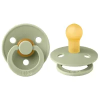 Suzetă cu tetina rotundă Bibs Colour 200250C  Unisex / 6 luni - 18 luni / Latex / Sage