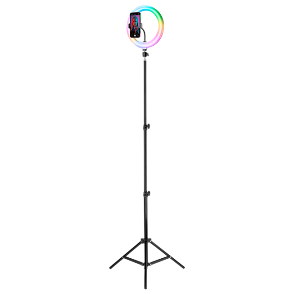 Кольцевая лампа Cellularline Selfie Ring Pro Multicolor 254 мм Черный photo 1