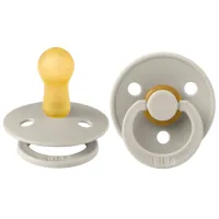 Suzetă cu tetina rotundă Bibs Colour 200214C  Unisex / 6 luni - 18 luni / Latex / Sand