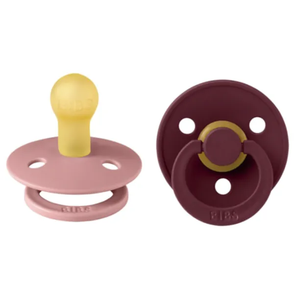 Suzetă cu tetina rotundă Bibs Colour 110433 Pentru fetițe / 0 luni - 6 luni / Latex / Dusty Pink  photo 1