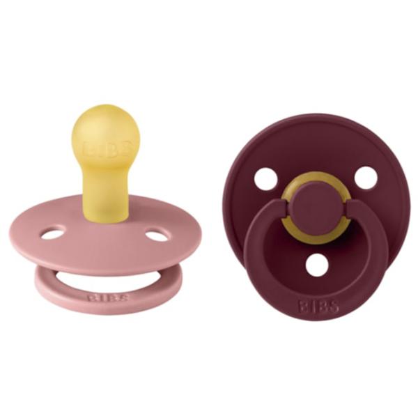 Suzetă cu tetina rotundă Bibs Colour 110433 Pentru fetițe / 0 luni - 6 luni / Latex / Dusty Pink  photo 1