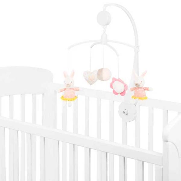 Jucărie pentru pătuțuri și cărucioare Kikka Boo Rabbits in Love  0+ / White photo 2