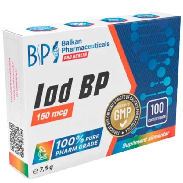 Vitamine și minerale Balkan Pharmaceuticals Iod (4840982011894) 100 photo 1