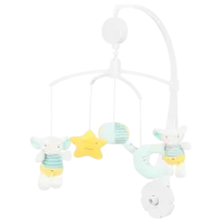 Игрушка для колясок и кроваток Kikka Boo Elephant Time  0+ / Белый