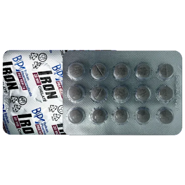 Vitamine și minerale Balkan Pharmaceuticals Iron chelate (4840982012266) 60 photo 3 Vitamine și minerale Balkan Pharmaceuticals Iron chelate (4840982012266) 60 photo 3
