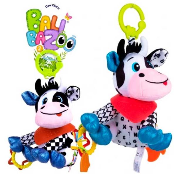 Jucărie pentru pătuțuri și cărucioare BaliBazoo Moni 80215 Cow Clara  0+ / Multicolor photo 3