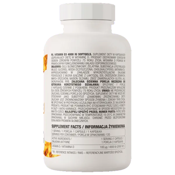 Vitamine și minerale OstroVit Vitamin D3 (5903933902524) 120 photo 3 Vitamine și minerale OstroVit Vitamin D3 (5903933902524) 120 photo 3