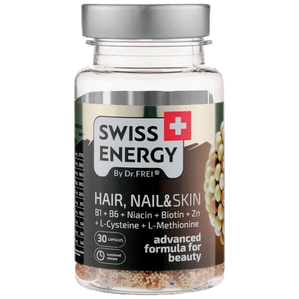 Vitamine și minerale Dr.Frei Energy HAIR, NAIL & SKIN (118536) 30 capsule photo 2 Vitamine și minerale Dr.Frei Energy HAIR, NAIL & SKIN (118536) 30 capsule photo 2