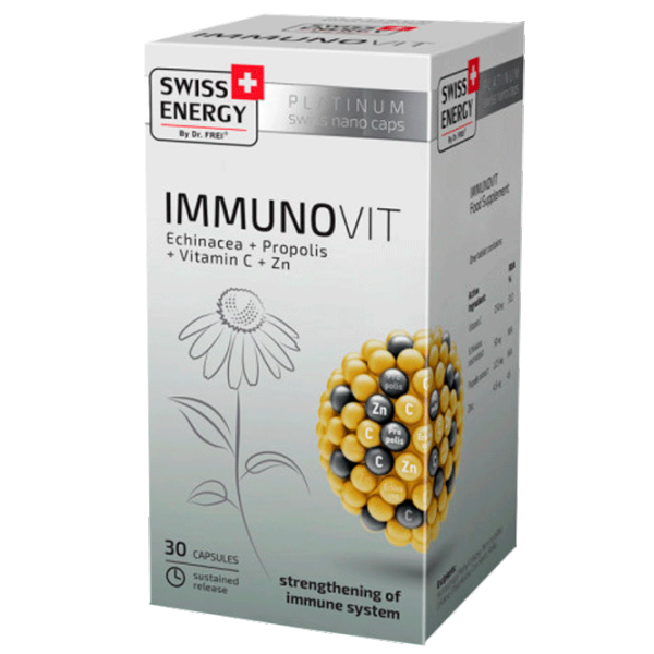 Vitamine și minerale Dr.Frei Swiss Energy IMMUNOVIT () 30 capsule photo 1