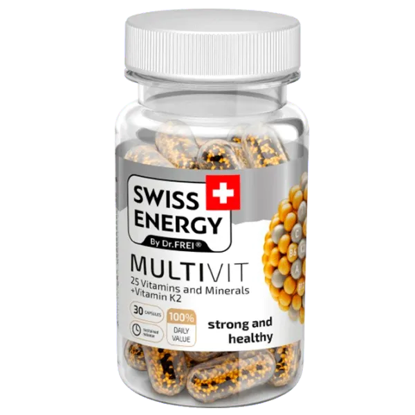 Vitamine și minerale Dr.Frei Swiss Energy MULTIVIT () 30 capsule photo 1