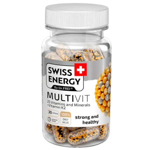Vitamine și minerale Dr.Frei Swiss Energy MULTIVIT () 30 capsule photo 1