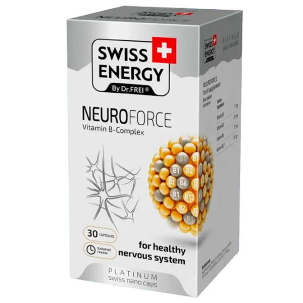 Vitamine și minerale Dr.Frei Swiss Energy NEUROFORCE () 30 capsule photo 2