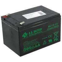 Аккумуляторная батарея для ИБП B.B. BC12-12 12 В 12 Ач Черный