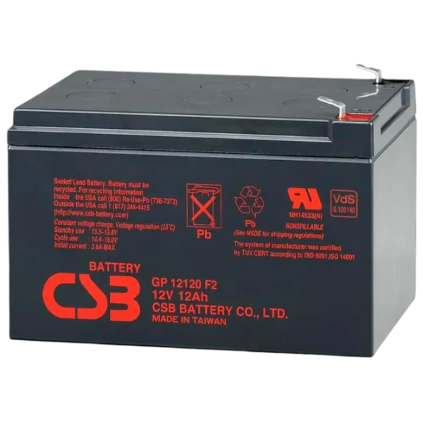 Аккумуляторная батарея для ИБП CSB GP 12120 12 В 12 Ач Черный photo 1