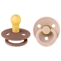 Соска круглая Bibs Colour 110215  Для девочек / 0 месяцев - 6 месяцев / Латекс / Blush Pink