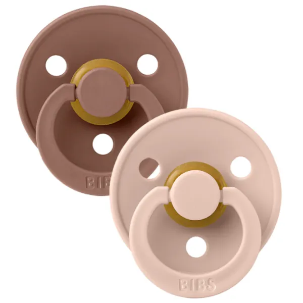 Suzetă cu tetina rotundă Bibs Colour 110215  Pentru fetițe / 0 luni - 6 luni / Latex / Blush Pink photo 2