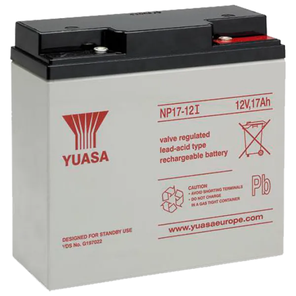 Аккумуляторная батарея для ИБП Yuasa NP17-12I -TW 12 В 17 Ач Серый photo 1