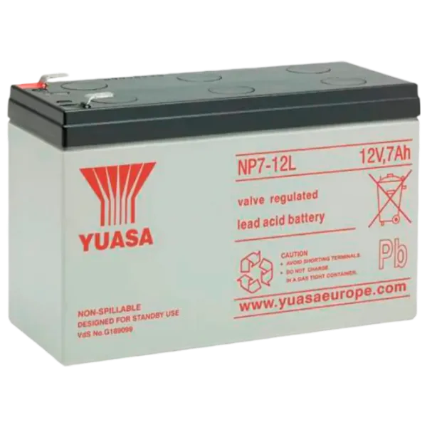Аккумуляторная батарея для ИБП Yuasa NP7-12 12 В 7 Ач Серый photo 1