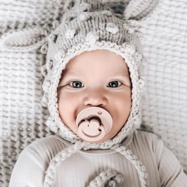 Suzetă cu tetina rotundă Bibs Colour 110256  Pentru fetițe / 0 luni - 6 luni / Latex / Blush Pink photo 5