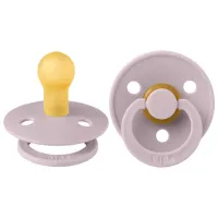 Соска круглая Bibs Colour 100267C  Для девочек / 0 месяцев - 6 месяцев / Латекс / Liliac