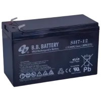 Аккумуляторная батарея для ИБП B.B. SH7-12 12 В 7 Ач Черный