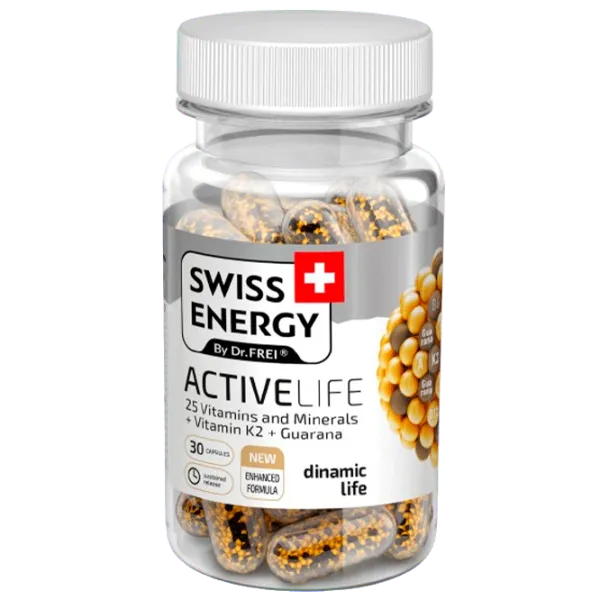 Vitamine și minerale Dr.Frei Swiss Energy ACTIVELIFE () 30 capsule photo 1
