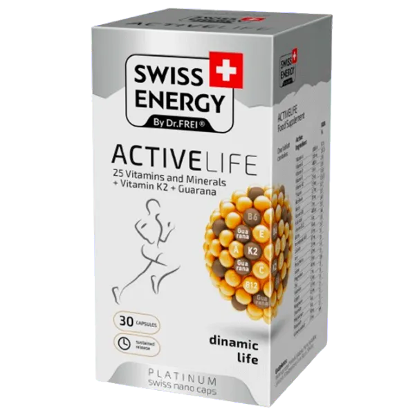 Vitamine și minerale Dr.Frei Swiss Energy ACTIVELIFE () 30 capsule photo 2